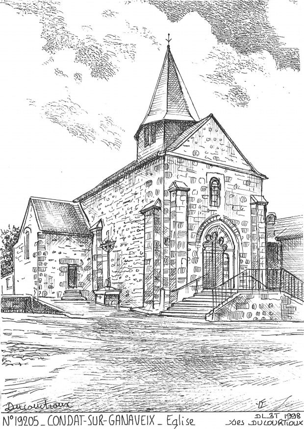 N 19205 - CONDAT SUR GANAVEIX - église
